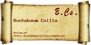 Buchsbaum Csilla névjegykártya
